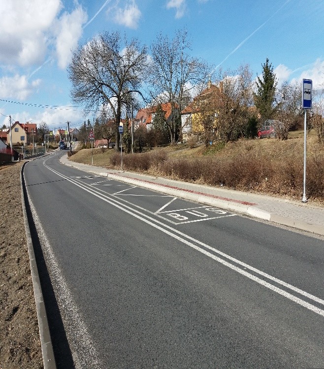 Obrázek č.1: Zastávka směr Bitýška 